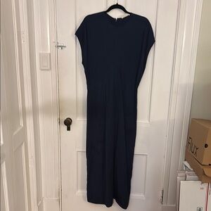 Everlane Blue Dolman Sleeve Sheath Dress